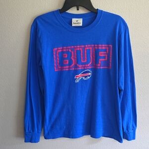 Buffalo Bills Royal Squad Throwbacks Long Sleeve T-Shirt Youth Large
